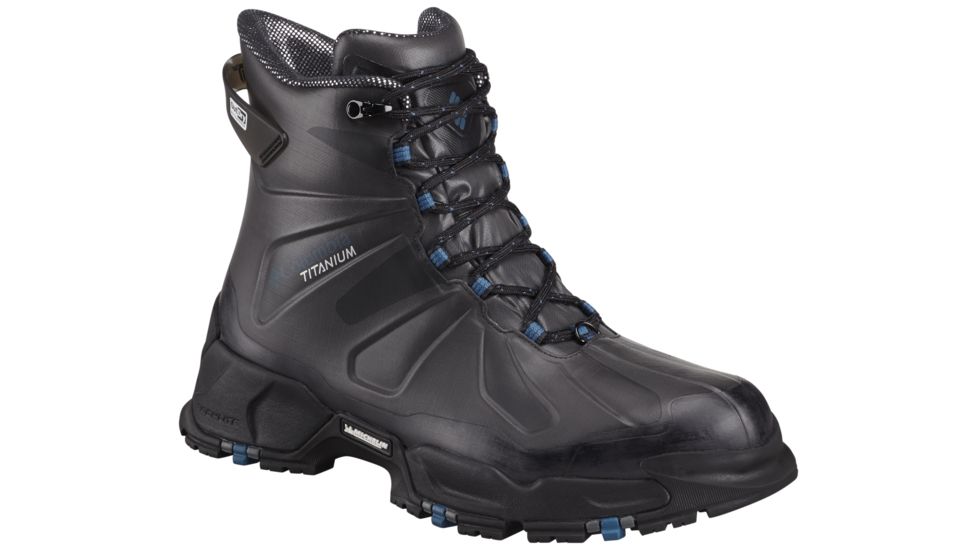 Columbia Canuk Titanium Omni-Heat OutDry Extreme Winter Boot - Men's-Black/Phoenix Blue-Medium-10