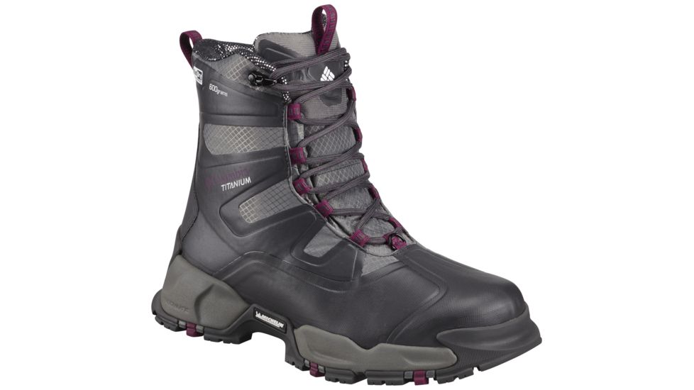Columbia Canuk Titanium Omni-Heat OutDry Winter Boot - Women's-Titanium/Dark Raspberry-Medium-12