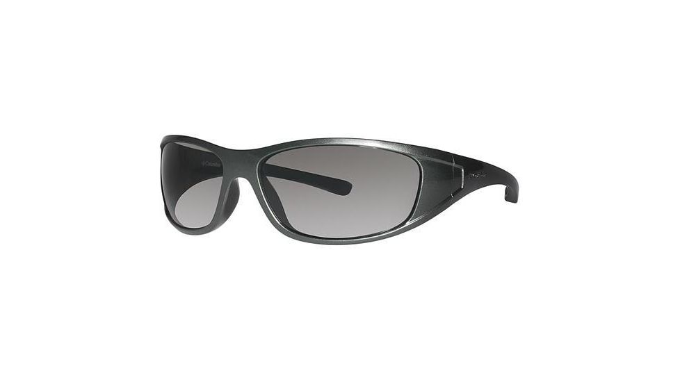 Columbia Chute Sunglasses - Frame New Metallic Tank/Metallic Black, Lens Color Grey, Size 62/15mm CBCHUTEPZ639