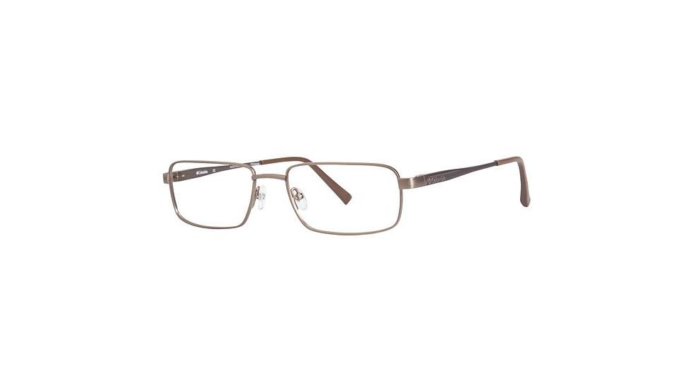Columbia Clear Lake Single Vision Prescription Eyeglasses - Frame Semi Matte Brown CBCLEARLK02