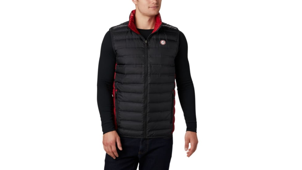 Columbia CLG Lake 22 Reversible Vest, ALA - Black, Red Velvet, 2XL - Mens, 1809301960-XXL