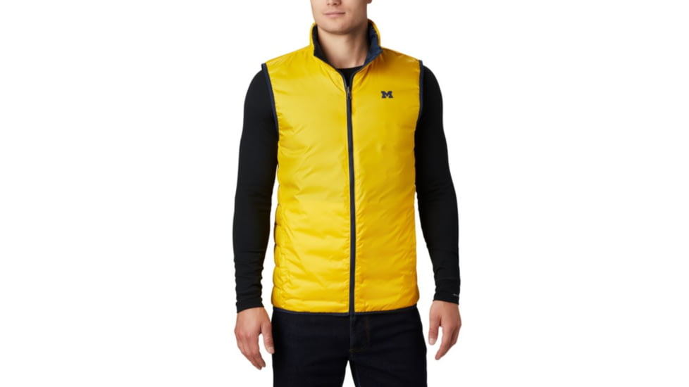 Columbia CLG Lake 22 Reversible Vest, UM - Coll Navy, Coll Yellow, 2XL - Mens, 1809301425-XXL