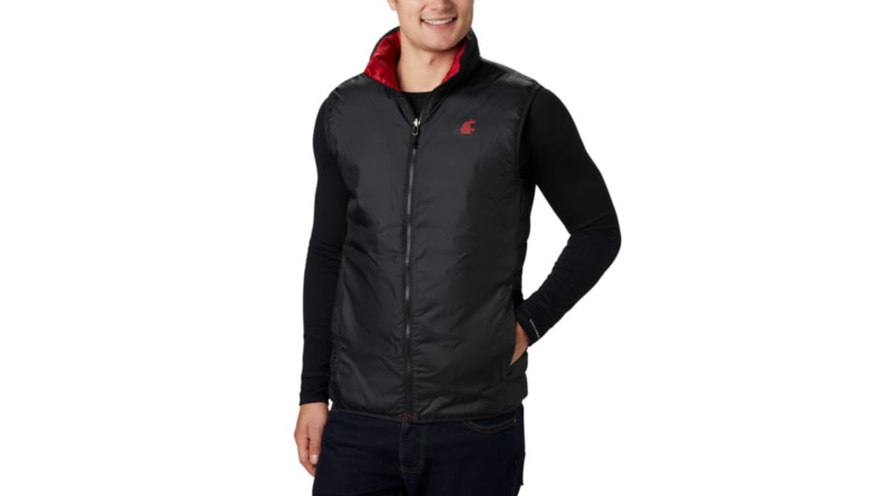 Columbia CLG Lake 22 Reversible Vest, WAZ - Red Velvet, Black, 2XL - Mens, 1809301687-XXL