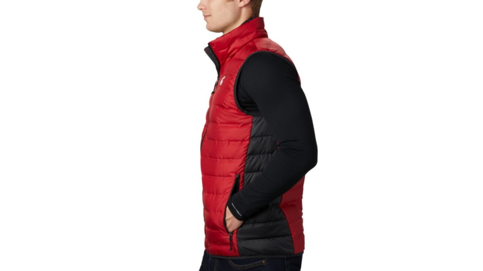 Columbia CLG Lake 22 Reversible Vest, WAZ - Red Velvet, Black, 2XL - Mens, 1809301687-XXL