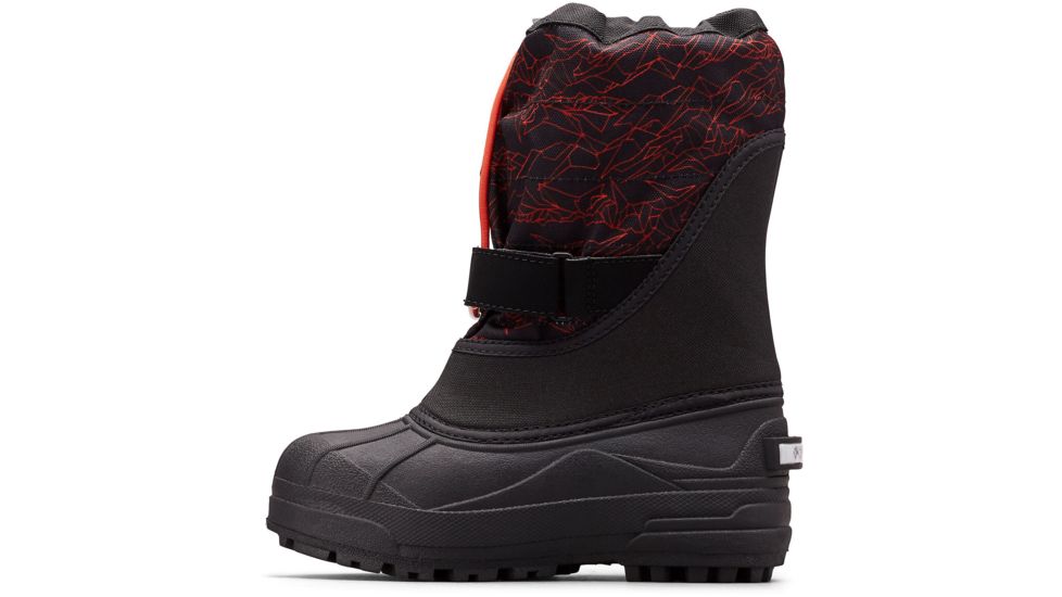 Columbia Childrens Powderbug Plus II Print Winter Boots - Kids, Shark, Emperor, Medium, 13, 1637882018-13