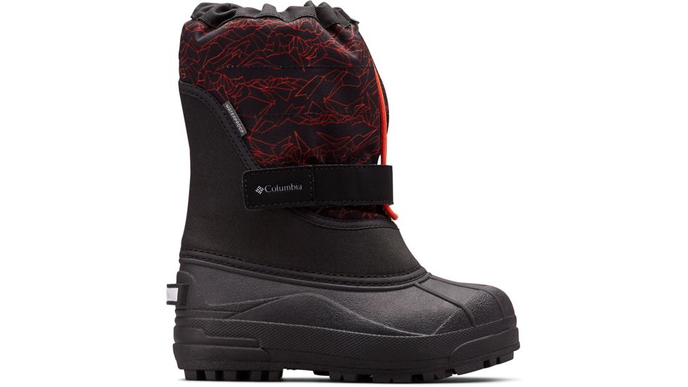 Columbia Childrens Powderbug Plus II Print Winter Boots - Kids, Shark, Emperor, Medium, 13, 1637882018-13