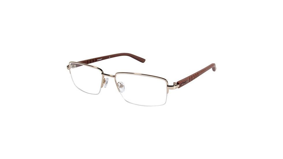 Columbia CROWN POINT 200 Bifocal Prescription Eyeglasses - Frame GOLD/BROWN, Size 58/18mm CBCROWNPT20003