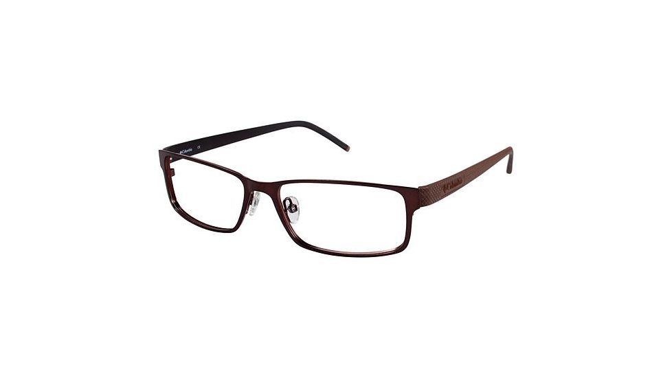 Columbia Eriksson Single Vision Prescription Eyeglasses - Frame Brown with Dk Brown, Size 53/16mm CBERIKSSON01
