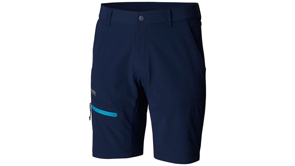 Columbia Featherweight Hike Shorts - Mens, Collegiate Navy, Modern Turq Zip, 32, 10 Inch, 1839591464-32