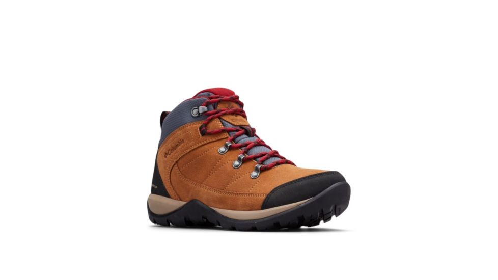 Columbia Fire Venture S II Mid Waterproof Hiking Boots - Womens, Elk, Beet, Medium, 9, 1865251286-9