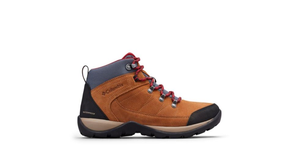 Columbia Fire Venture S II Mid Waterproof Hiking Boots - Womens, Elk, Beet, Medium, 9, 1865251286-9