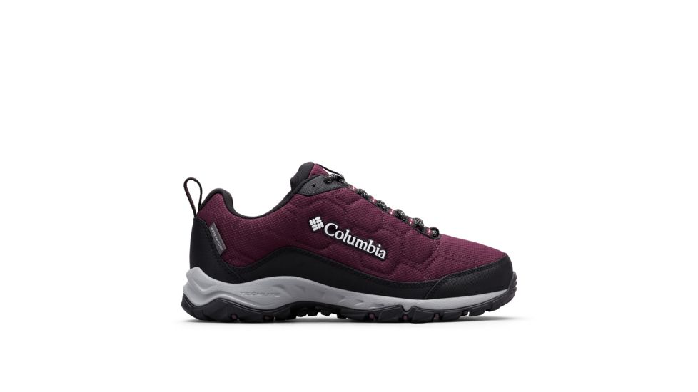 Columbia Firecamp III Waterproof Hiking Boots - Womens, Black Cherry, White, Medium, 6, 1865241639-6