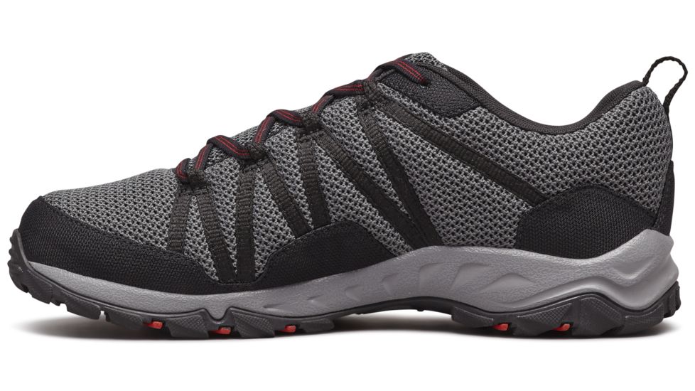 Columbia Firecamp Knit Trail Shoes - Mens, Graphite/Fiery Red, Medium, 9.5, 1831931053-9.5