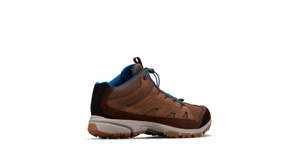 Columbia Five Forks Mid Waterproof Hiking Boots - Mens, Dark Truffle, Lagoon, Medium, 8, 1867501206-8