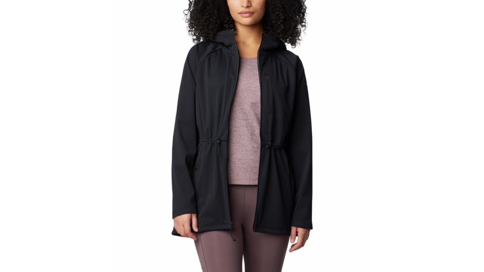 Columbia Flora Park II Softshell Jacket - Womens, Black, Large, 2084991010BlackL