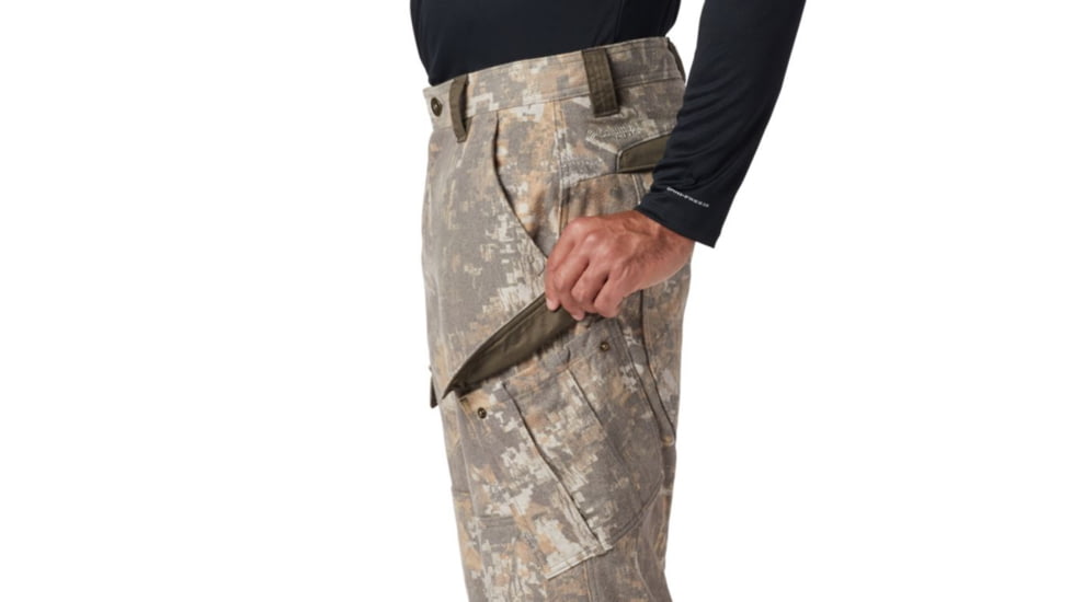 Columbia Gallatin Pant, Timberwolf Digital Oak, S, Regular Inseam - Mens, 1801971901-S-R