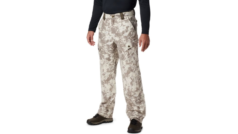 Columbia Gallatin Pant, Timberwolf Digital Snow, S, Regular Inseam - Mens, 1801971900-S-R