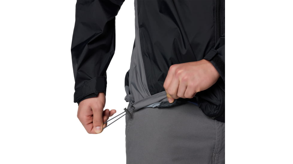 Columbia Glennaker Lake II Rain Jacket - Mens, Black/City Grey, M, 2089791-012-M