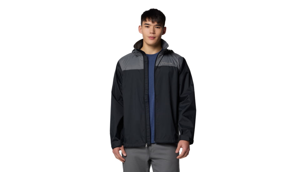 Columbia Glennaker Lake II Rain Jacket - Mens, Black/City Grey, M, 2089791-012-M