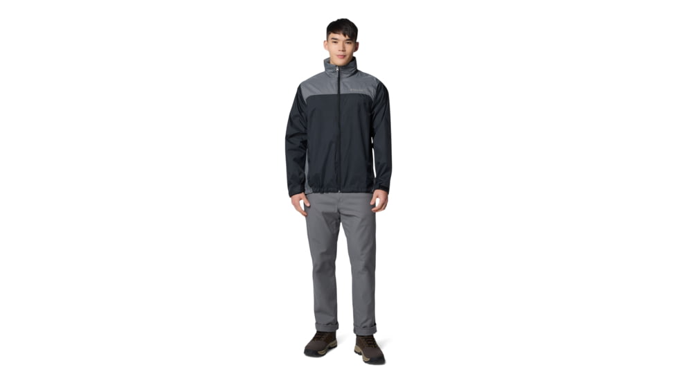 Columbia Glennaker Lake II Rain Jacket - Mens, Black/City Grey, M, 2089791-012-M