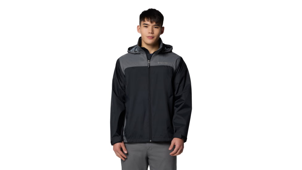 Columbia Glennaker Lake II Rain Jacket - Mens, Black/City Grey, M, 2089791-012-M