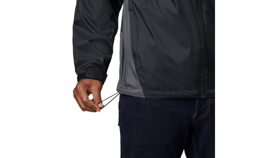 Columbia Glennaker Lake Rain Jacket, Black, Grill, S - Mens, 1442361010-S