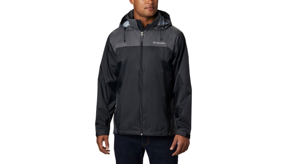 Columbia Glennaker Lake Rain Jacket - Men's, Black/Grill, Small, 1442361010Black, GrillS