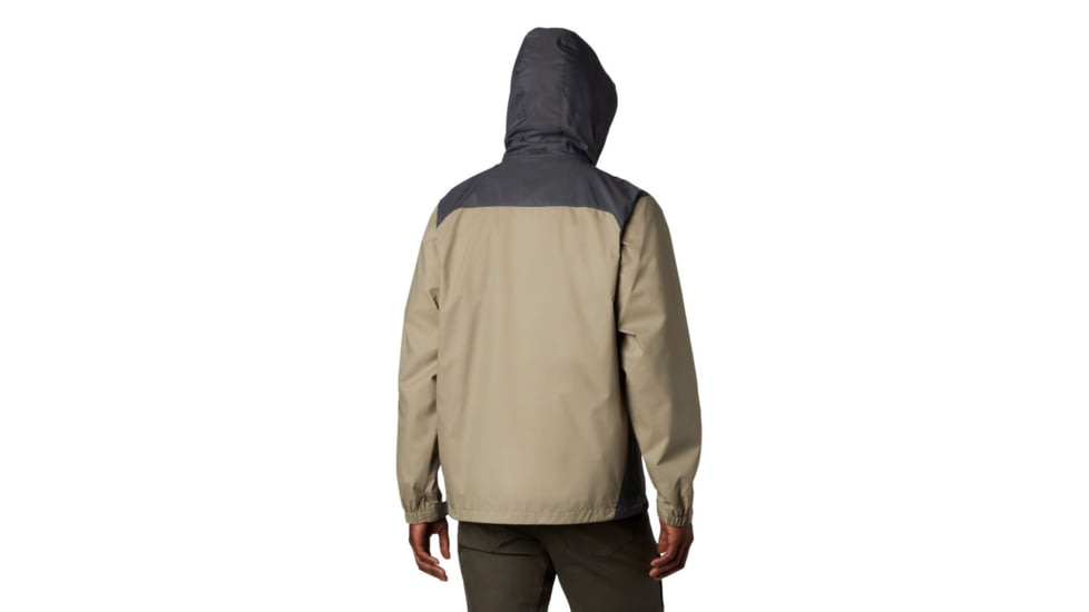 Columbia Glennaker Lake Rain Jacket, Tusk, Grill, S - Mens, 1442361221-S