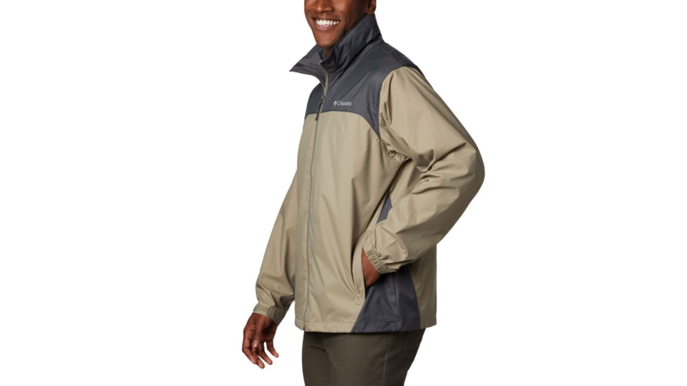 Columbia Glennaker Lake Rain Jacket, Tusk, Grill, S - Mens, 1442361221-S
