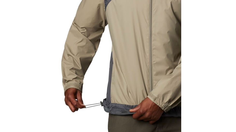 Columbia Glennaker Lake Rain Jacket, Tusk, Grill, S - Mens, 1442361221-S
