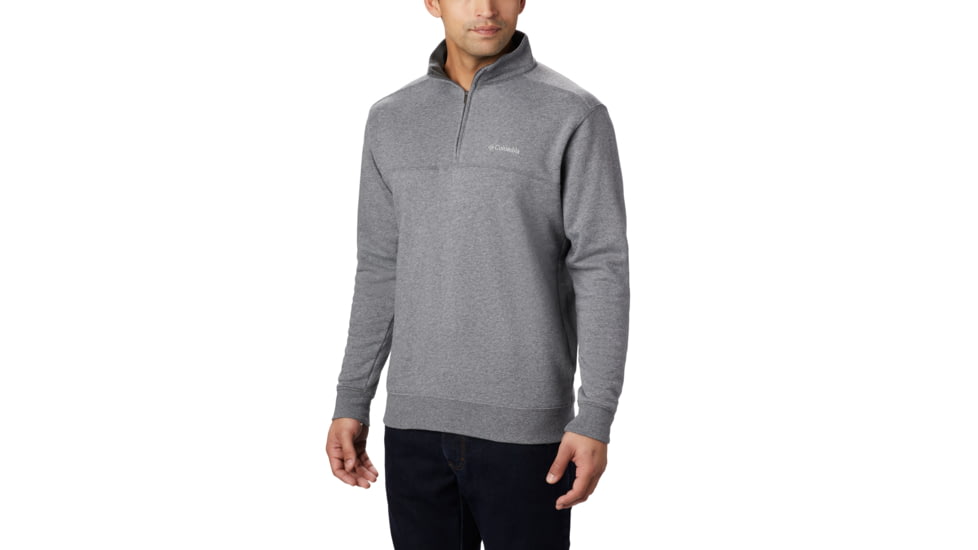 Columbia Hart Mountain II Half Zip Sweatshirt - Mens, Charcoal Heather, XL, 1411621-030-XL