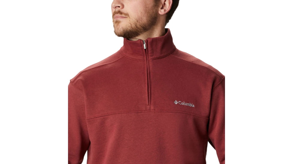 Columbia Hart Mountain II Half Zip Sweatshirt - Mens, Red Jasper, Small, 1411621665Red JasperS