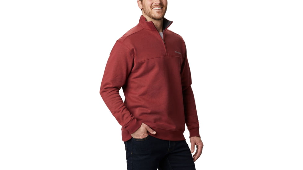 Columbia Hart Mountain II Half Zip Sweatshirt - Mens, Red Jasper, Small, 1411621665Red JasperS