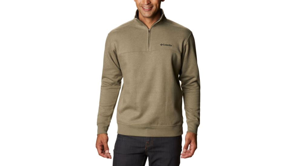 Columbia Hart Mountain II Half Zip Sweatshirt - Mens, Stone Green Heather, Medium, 1411621397StnGnHthM