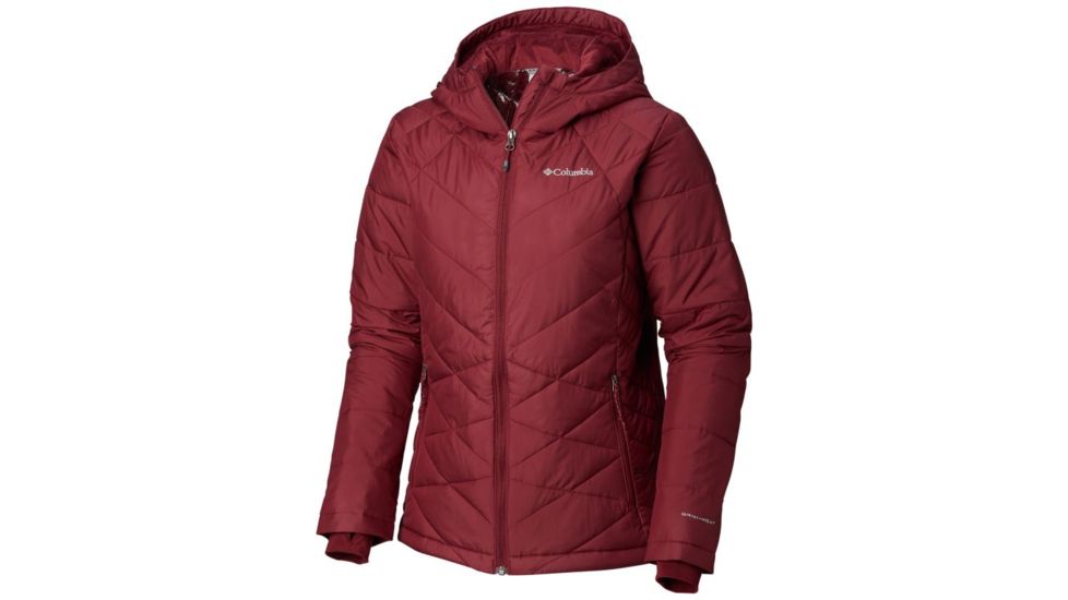 Columbia Heavenly Hdd Jacket, Rich Wine, S - Womens, 1738151624-S