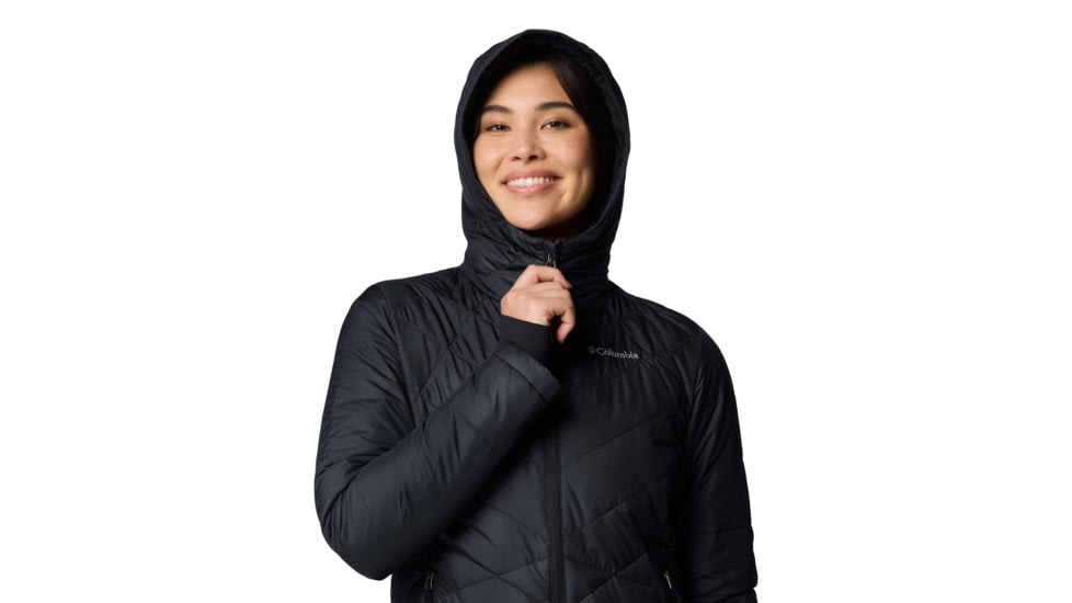 Columbia Heavenly Hooded Jacket - Womens, Black, M, 1738151-012-M
