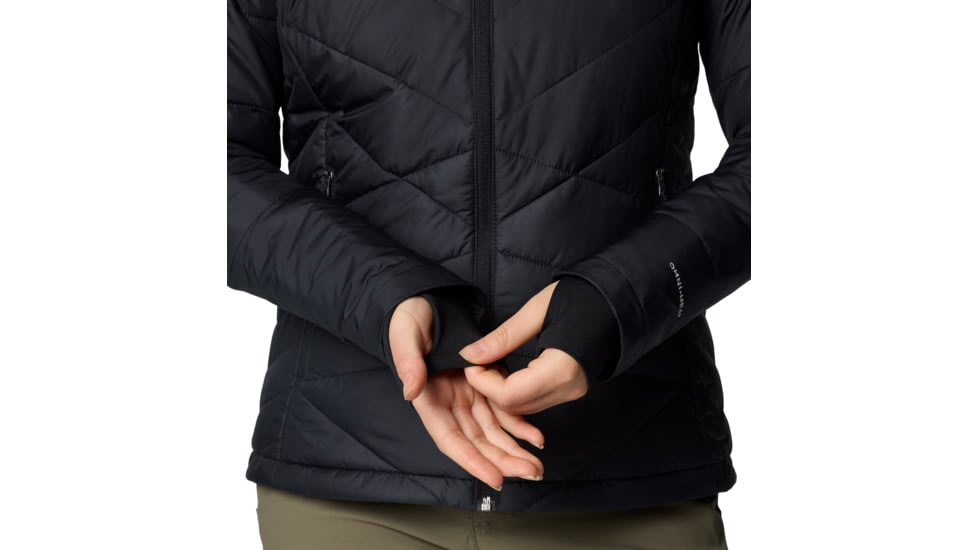 Columbia Heavenly Hooded Jacket - Womens, Black, M, 1738151-012-M