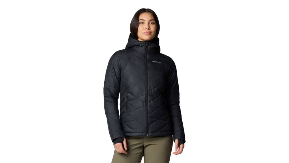 Columbia Heavenly Hooded Jacket - Womens, Black, M, 1738151-012-M