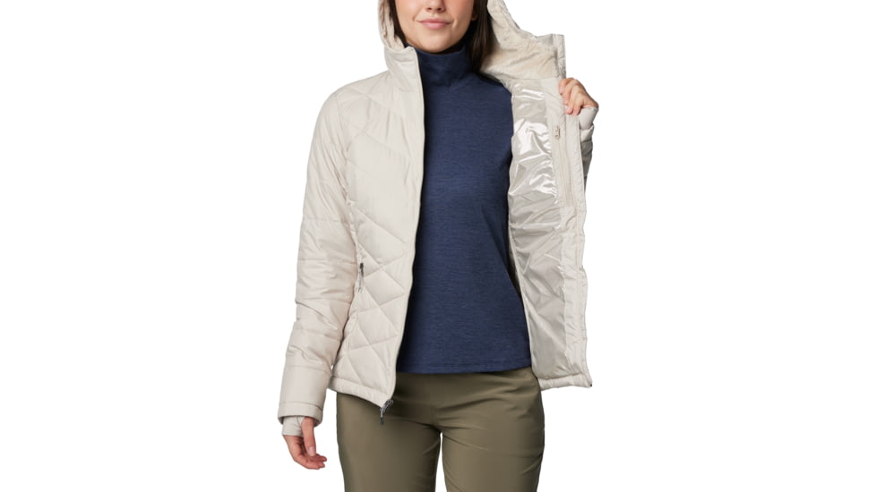 Columbia Heavenly Hooded Jacket - Womens, Dark Stone, M, 1738151-278-M