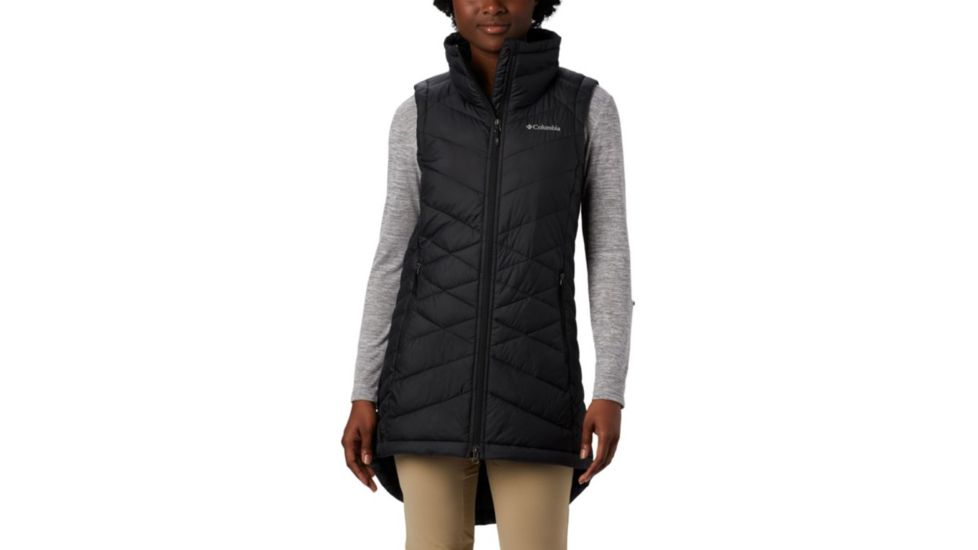 Columbia Heavenly Long Vest - Womens, Black, Medium, 1859741010-M