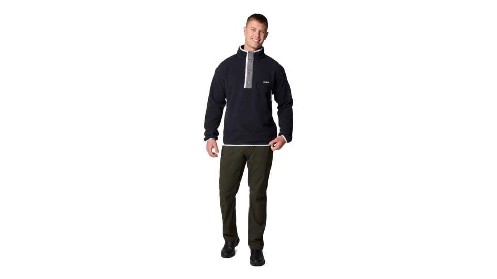 Columbia Helvetia II Half Snap Fleece - Mens, Black, Large, 2090891010-010-L
