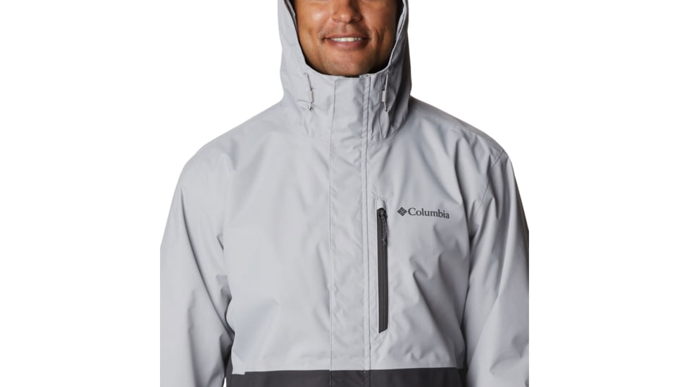 Columbia Hikebound Rain Jacket - Mens, Columbia Grey/Shark, Large, 1988621039ClmbGry,ShkL