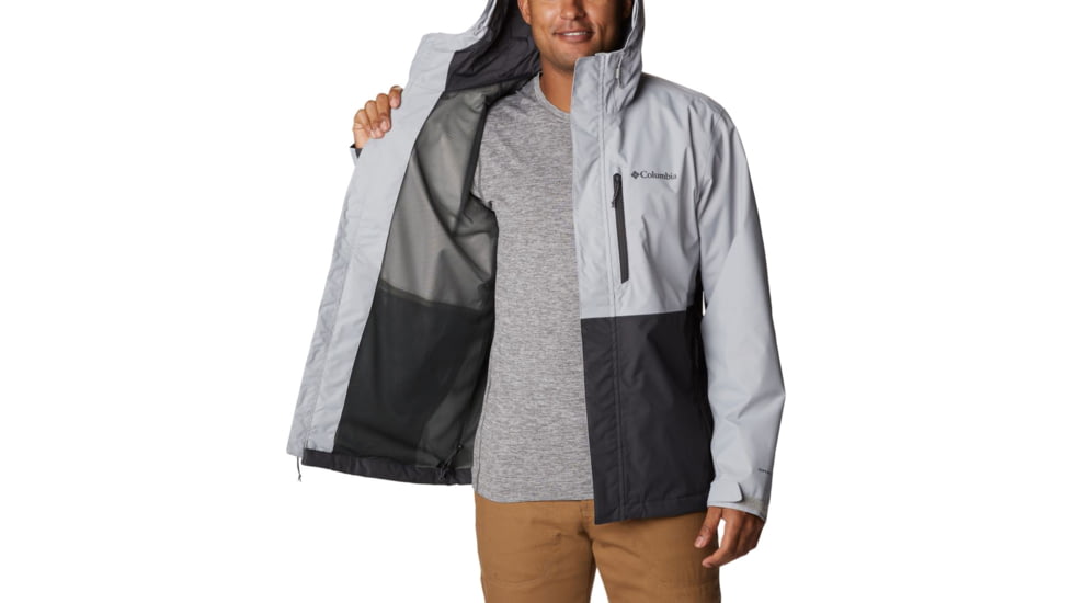 Columbia Hikebound Rain Jacket - Mens, Columbia Grey/Shark, Large, 1988621039ClmbGry,ShkL