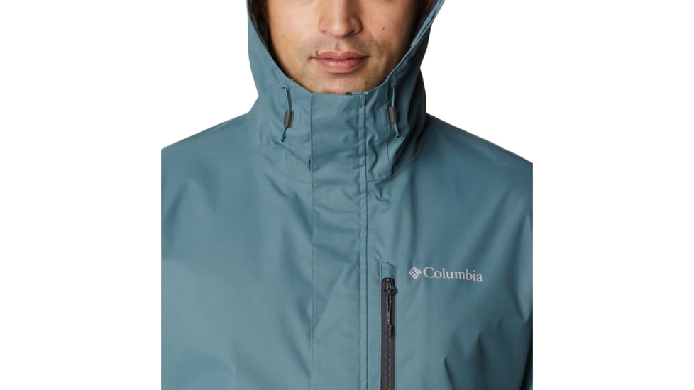 Columbia Hikebound Rain Jacket - Mens, Metal/Shark, Extra Large, 1988621346Metal, SharkXL