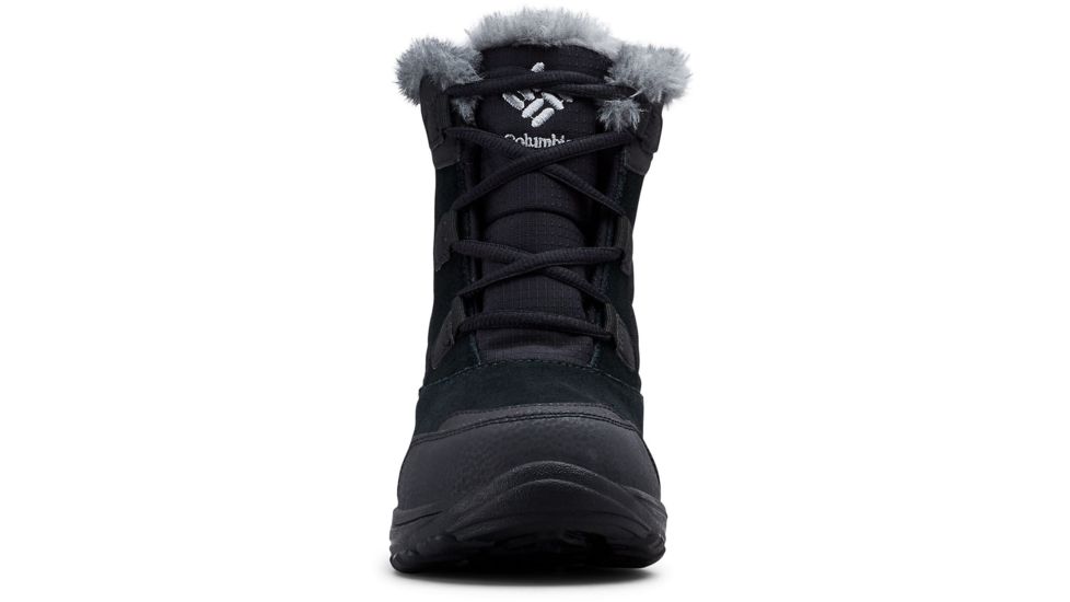 Columbia Ice Maiden Shorty Winter Boots - Womens, Black, Columbia Grey, Medium, 6, 1862391010-6