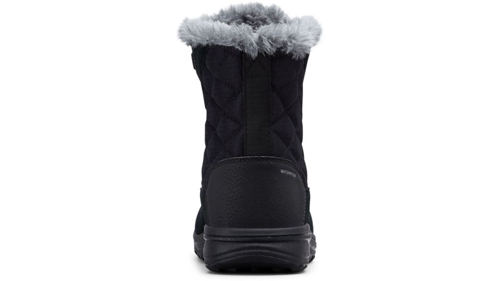 Columbia Ice Maiden Shorty Winter Boots - Womens, Black, Columbia Grey, Medium, 6, 1862391010-6