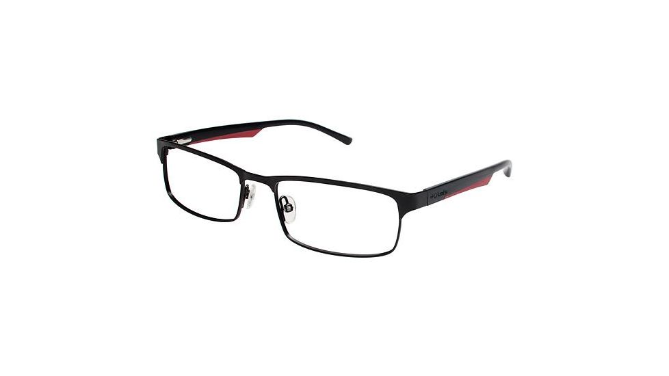 Columbia James Peak Single Vision Prescription Eyeglasses - Frame Black/Red, Size 53/17mm CBJAMESPEAK03