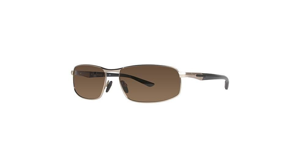 Columbia JET STREAM 300 Sunglasses - Frame Shiny Gold/Black, Lens Color Brown, Size 63/17mm CBJETSTRM30003