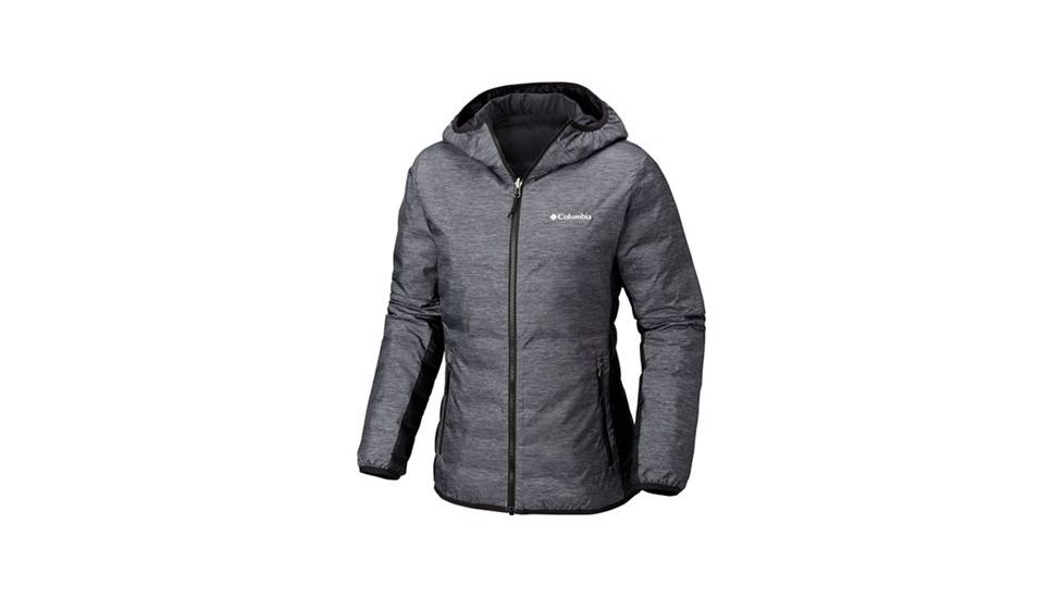 Columbia Lake 22 Reversible Hooded Jacket, Charcoal Heather Print, XL - Womens, 1799291030-XL