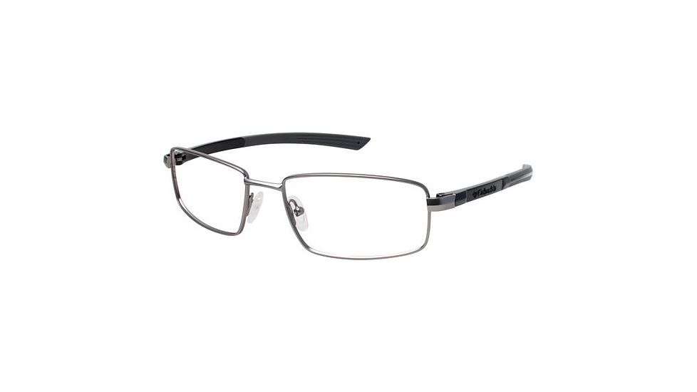 Columbia Lassen Peak Single Vision Prescription Eyeglasses - Frame Gunmetal Black, Size 55/17mm CBLASSEN01